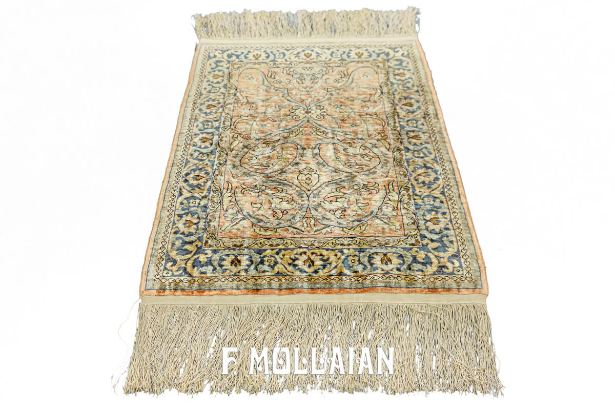 Hereke Rug Silk Extra Fine Beige Color n°:956212